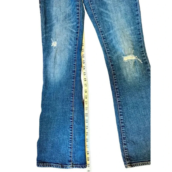 Rock & Republic Kassandra Distressed Studded Boot Cut Denim Jeans Women's SZ 6 - Picture 12 of 15